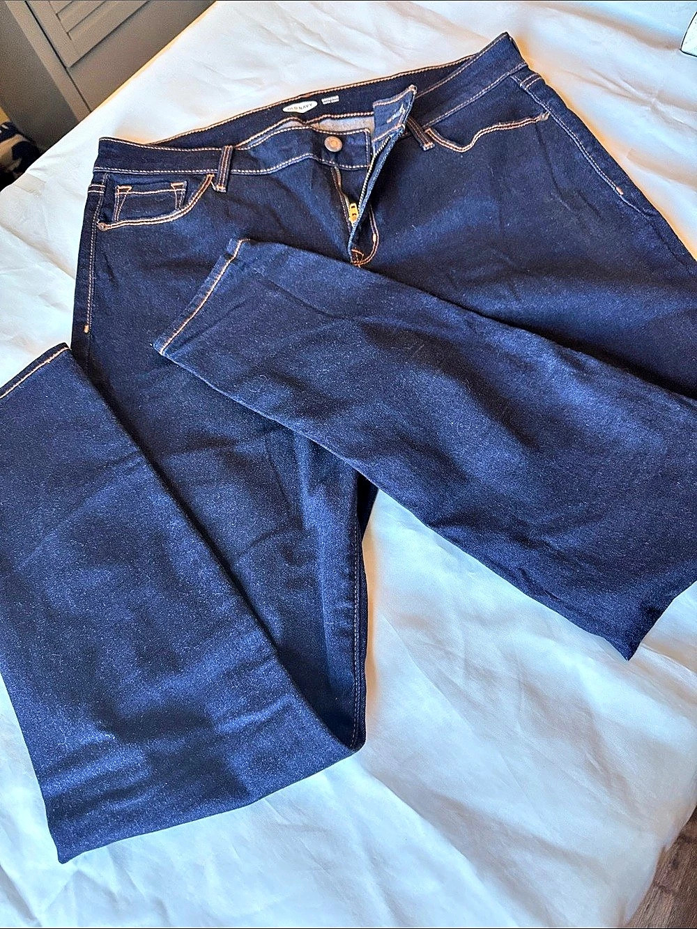 Old Navy Rockstar Super Skinny Super Skinny Jeans in Blue Waist 14 Like New